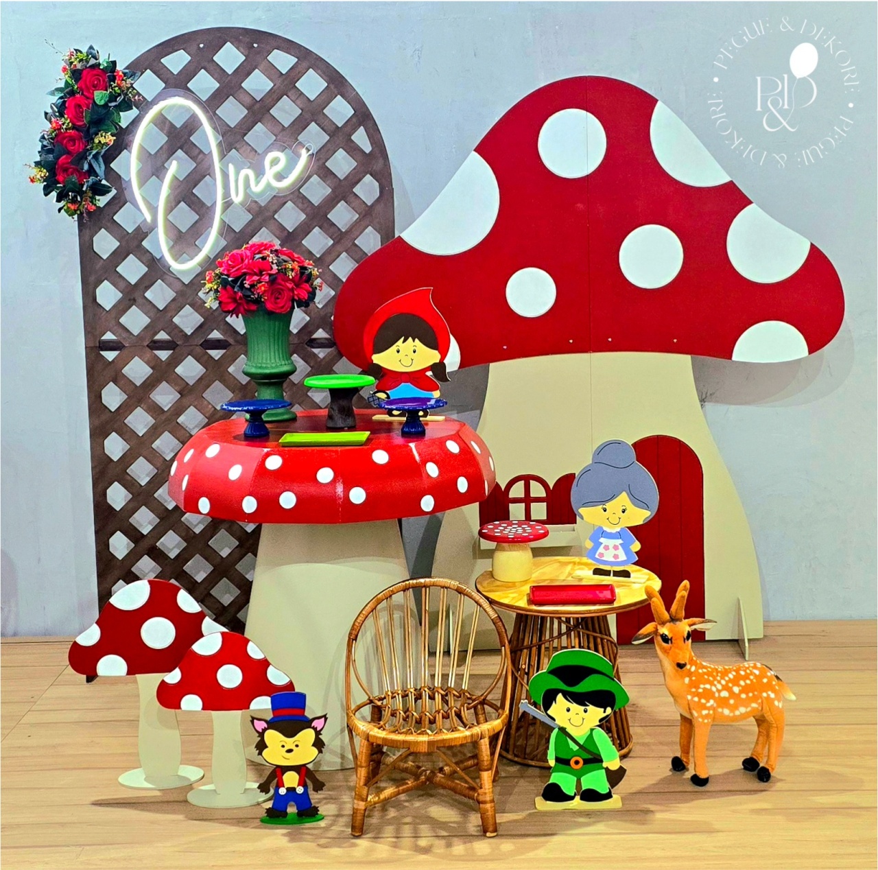 Kit Signature Chapeuzinho Vermelho Coleção:floresta - Pegue e Dekore