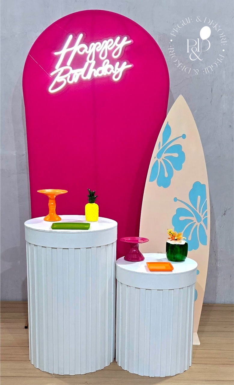Kit Essencial Tardezinha/ Tropical - Coleção: Praia & Diversão - Pegue e Dekore