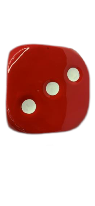 Dado Grande Vermelho - Pegue e Dekore