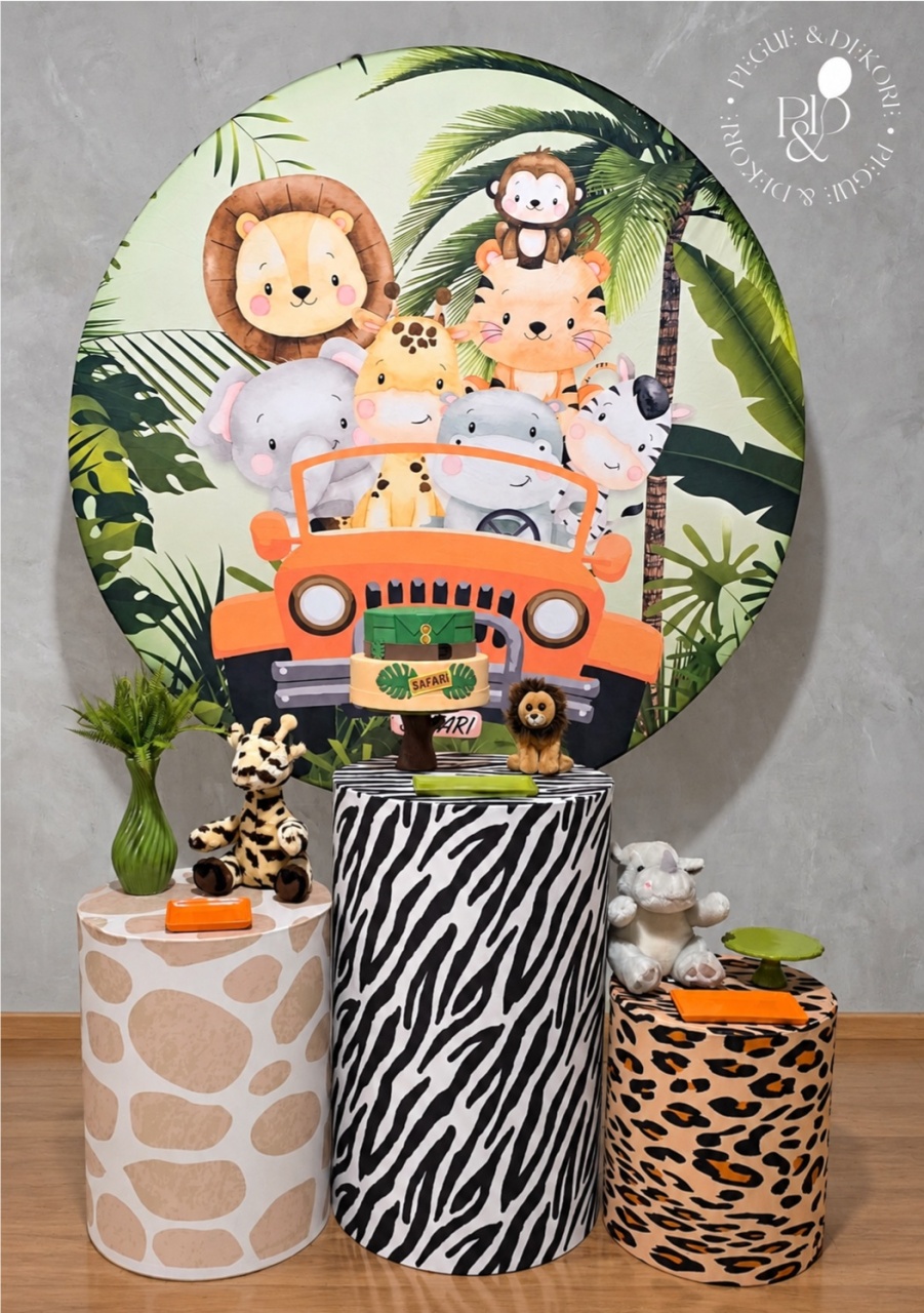 Kit Essencial Safari (K7283) - Coleção: Reino Animal - Pegue e Dekore