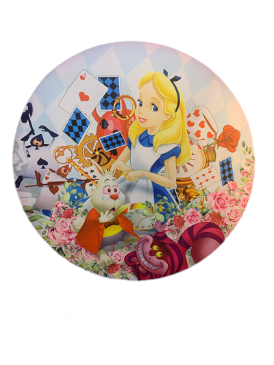 Painel Sublimado Alice No País das Maravilhas - Pegue e Dekore