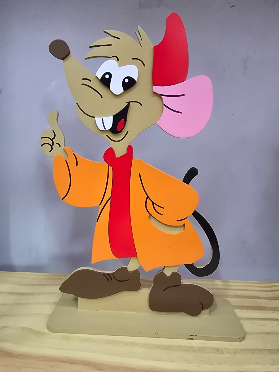 Display 3D Jaq Ratinho Cinderela  - Pegue e Dekore