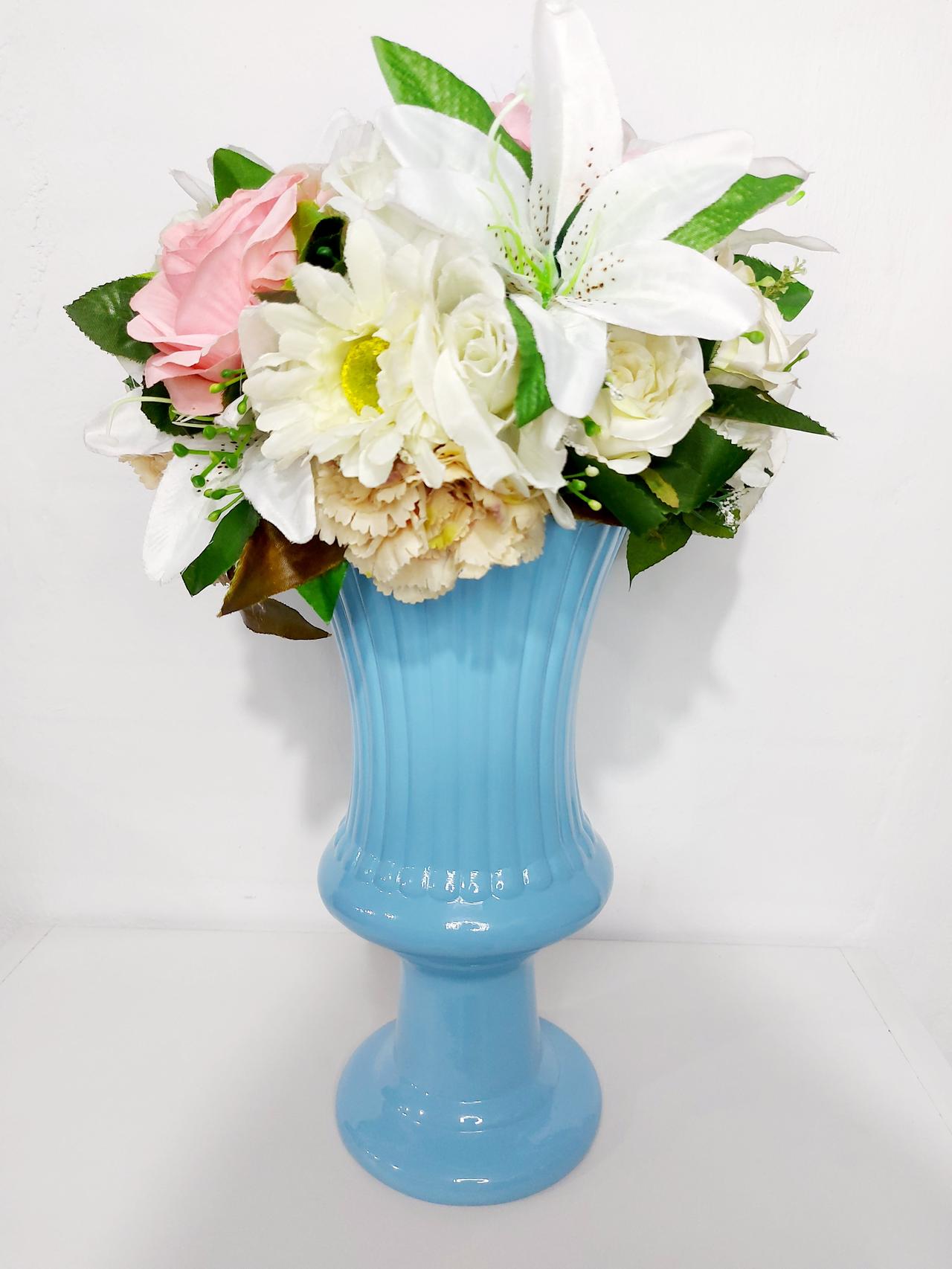 Vaso Charme G Azul Bebê - Pegue e Dekore