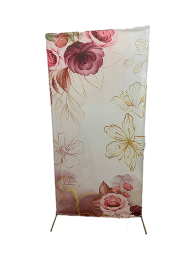 Capa de Lateral Sublimada Floral Marsala - Pegue e Dekore