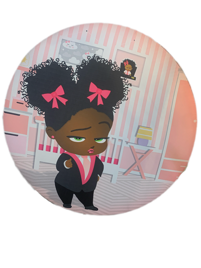 Painel Sublimado Poderosa Chefinha Negra - Pegue e Dekore
