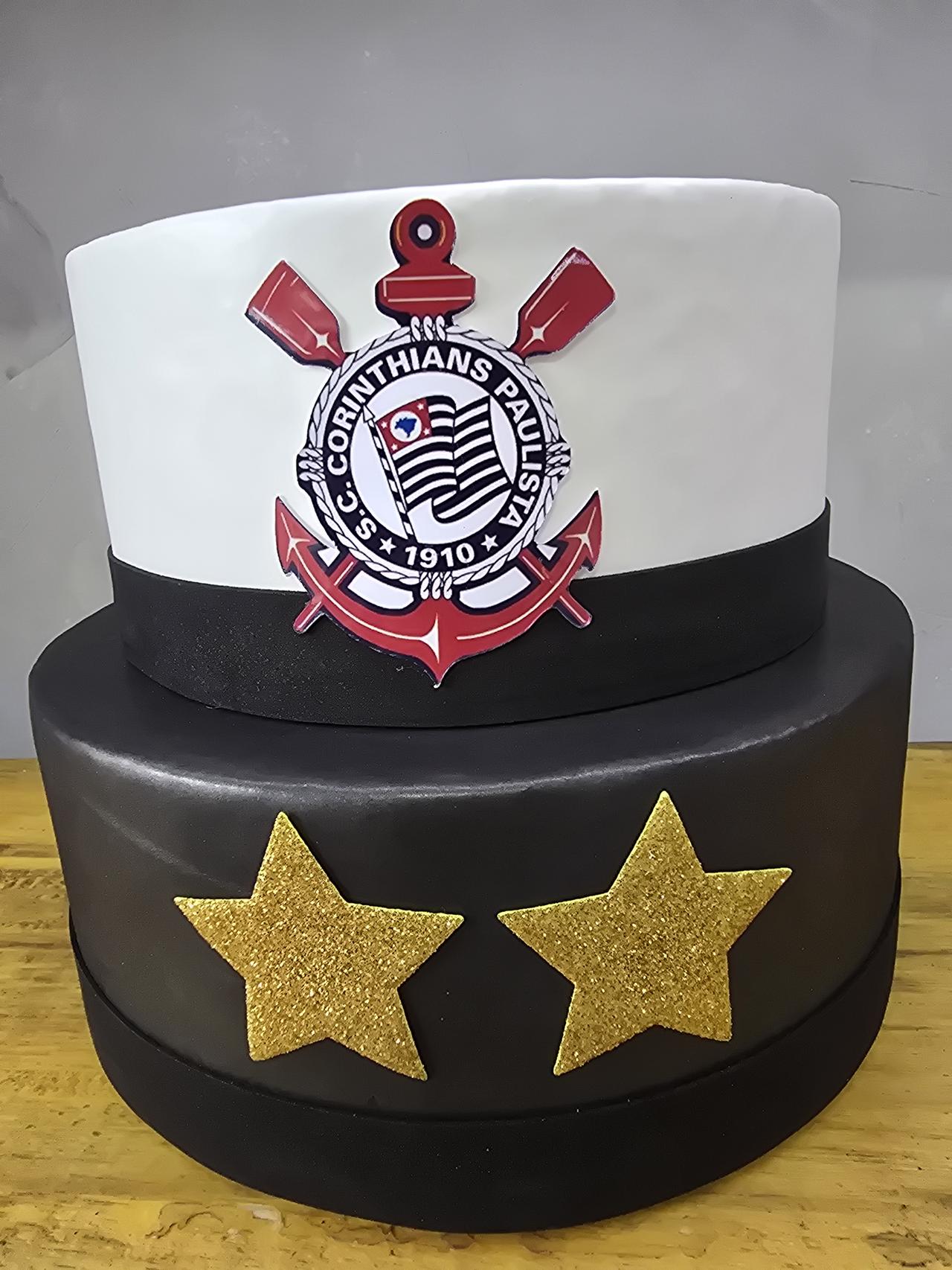 Bolo Fake Corinthians - Pegue e Dekore