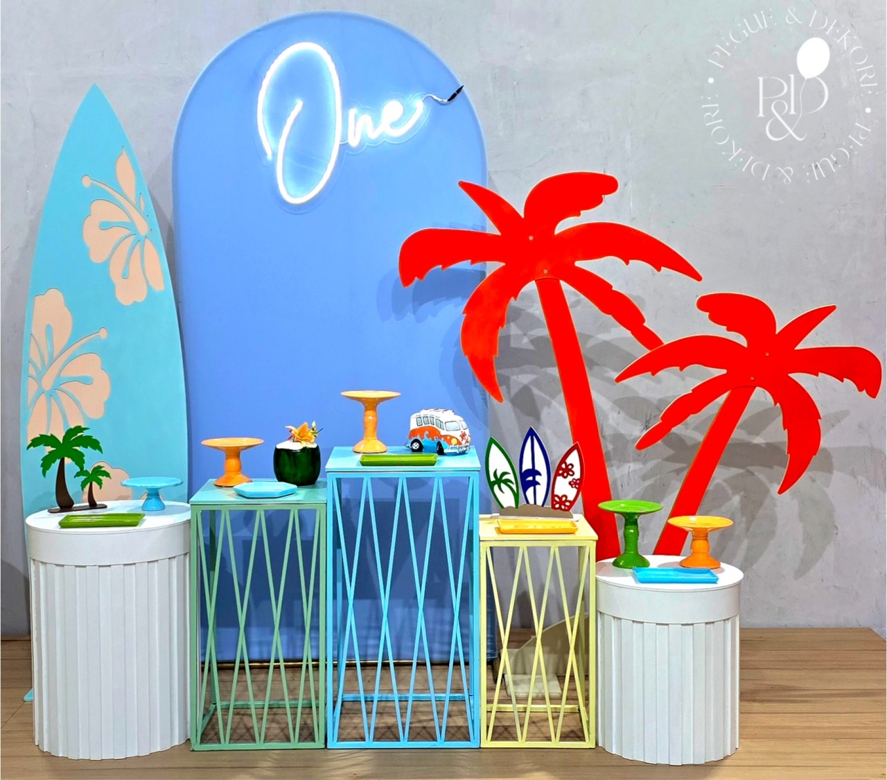Kit Elegance Praia (K9380) - Coleção: Praia & Diversão - Pegue e Dekore