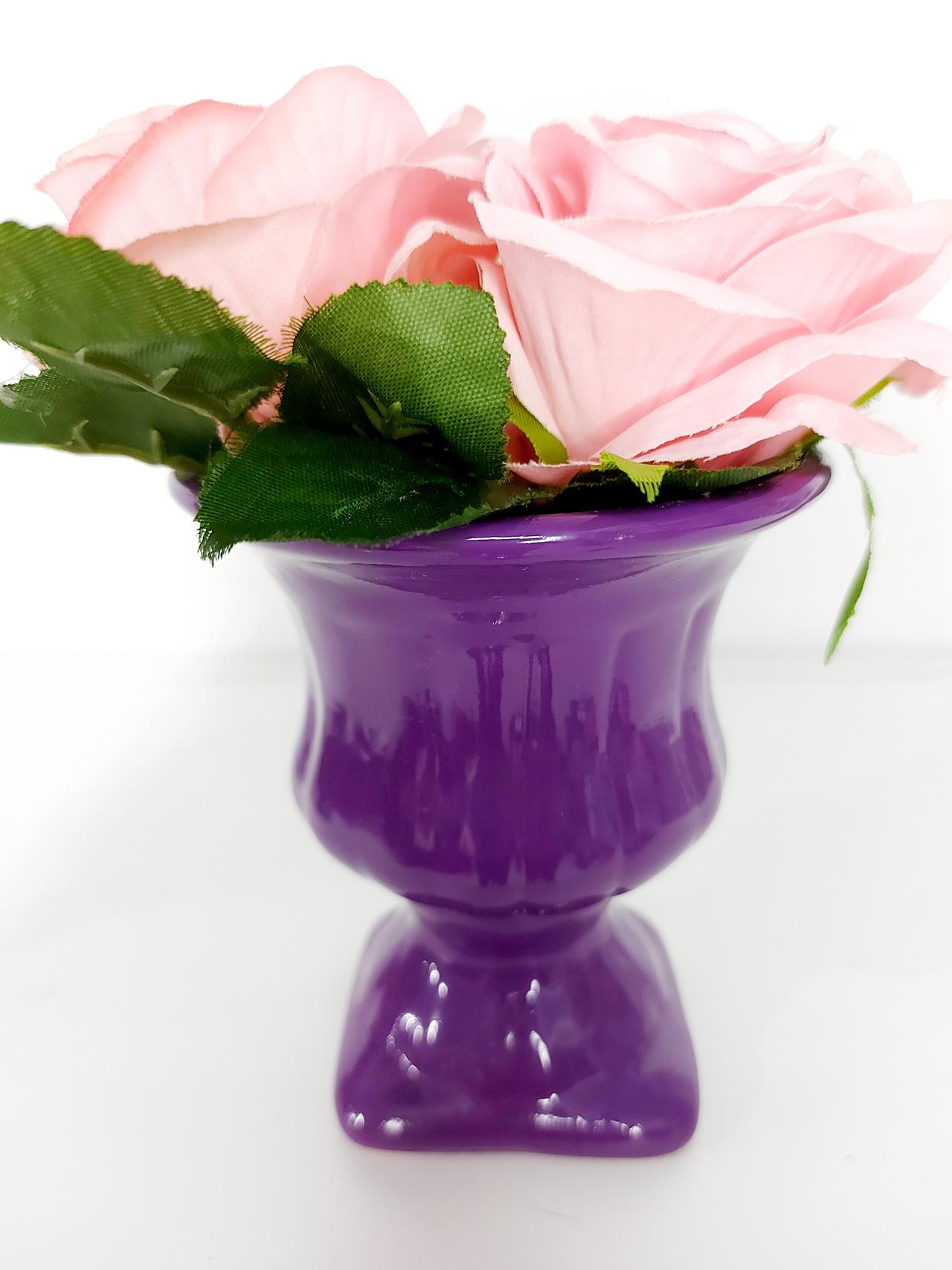 Vaso Greguinho Roxo - Pegue e Dekore