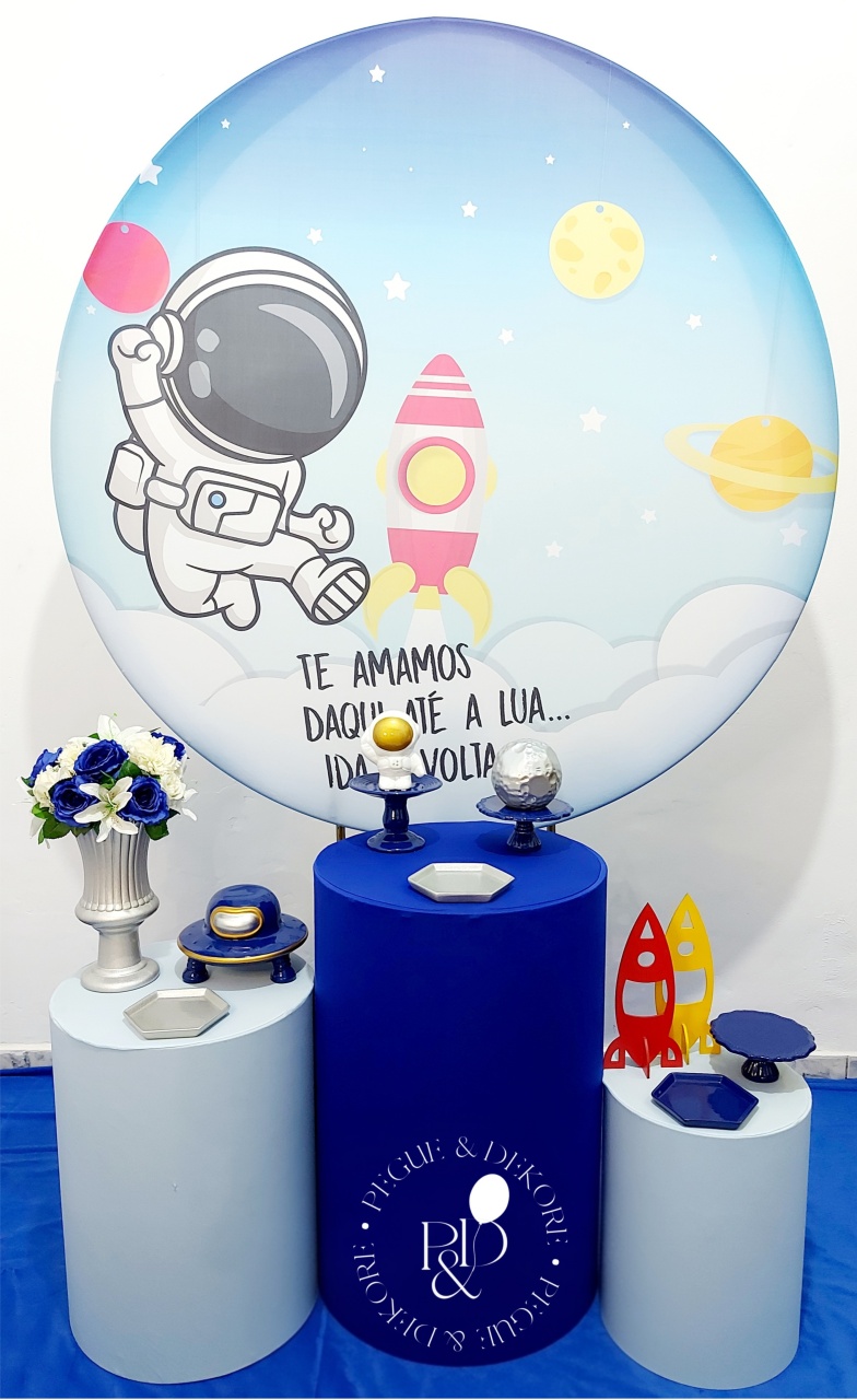 Kit Elegance Astronauta - Coleção: Universo - Pegue e Dekore