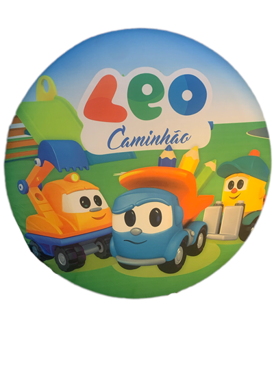 Painel Sublimado Léo Caminhão - Pegue e Dekore