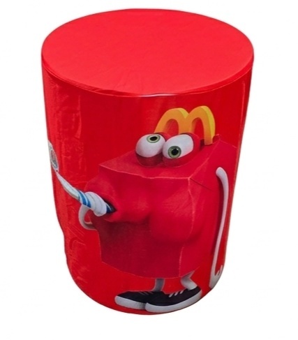 Capa de Cilindro Mc Donald's M - Pegue e Dekore