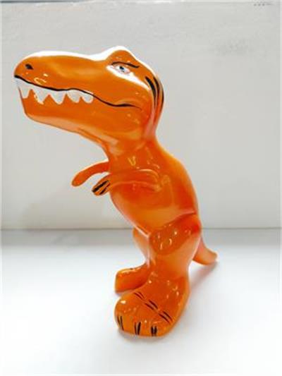 Dinossauro Tiranossauro Laranja - Pegue e Dekore