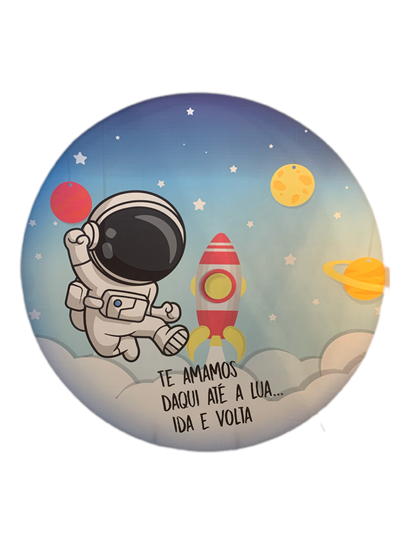 Painel Sublimado Astronauta Mod. 1 Claro - Pegue e Dekore