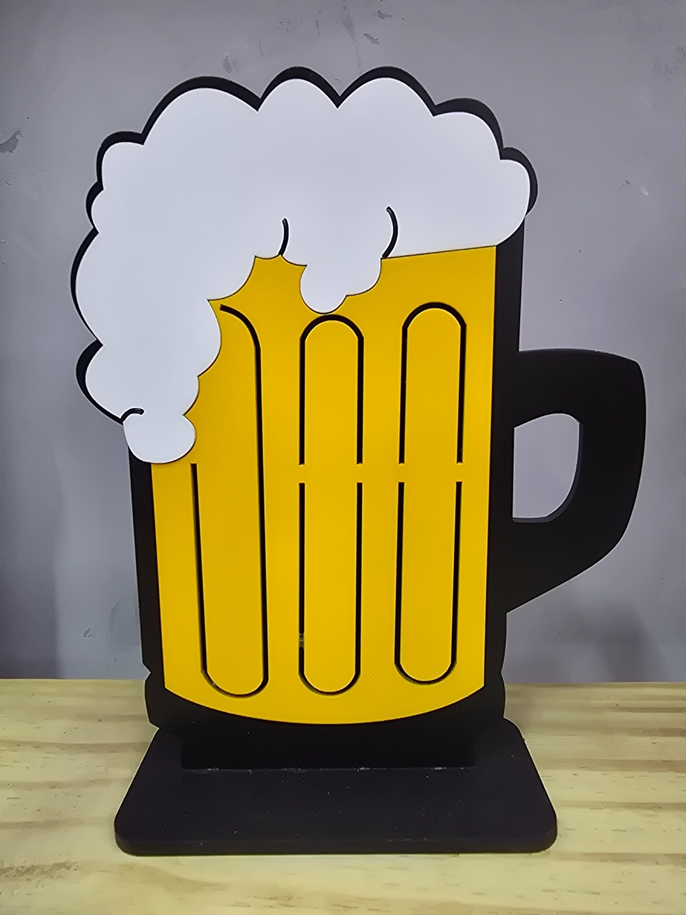 Display 3D Copo Cerveja - Pegue e Dekore