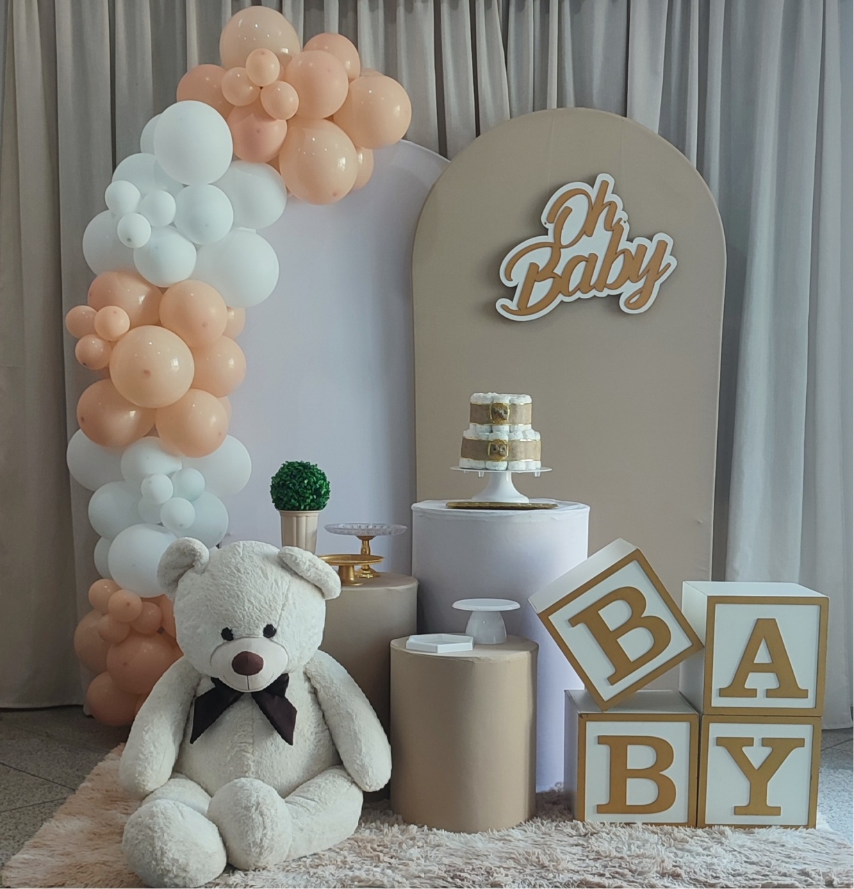 Oh Baby Bege Com Cilindros - Cultivar Sonhos