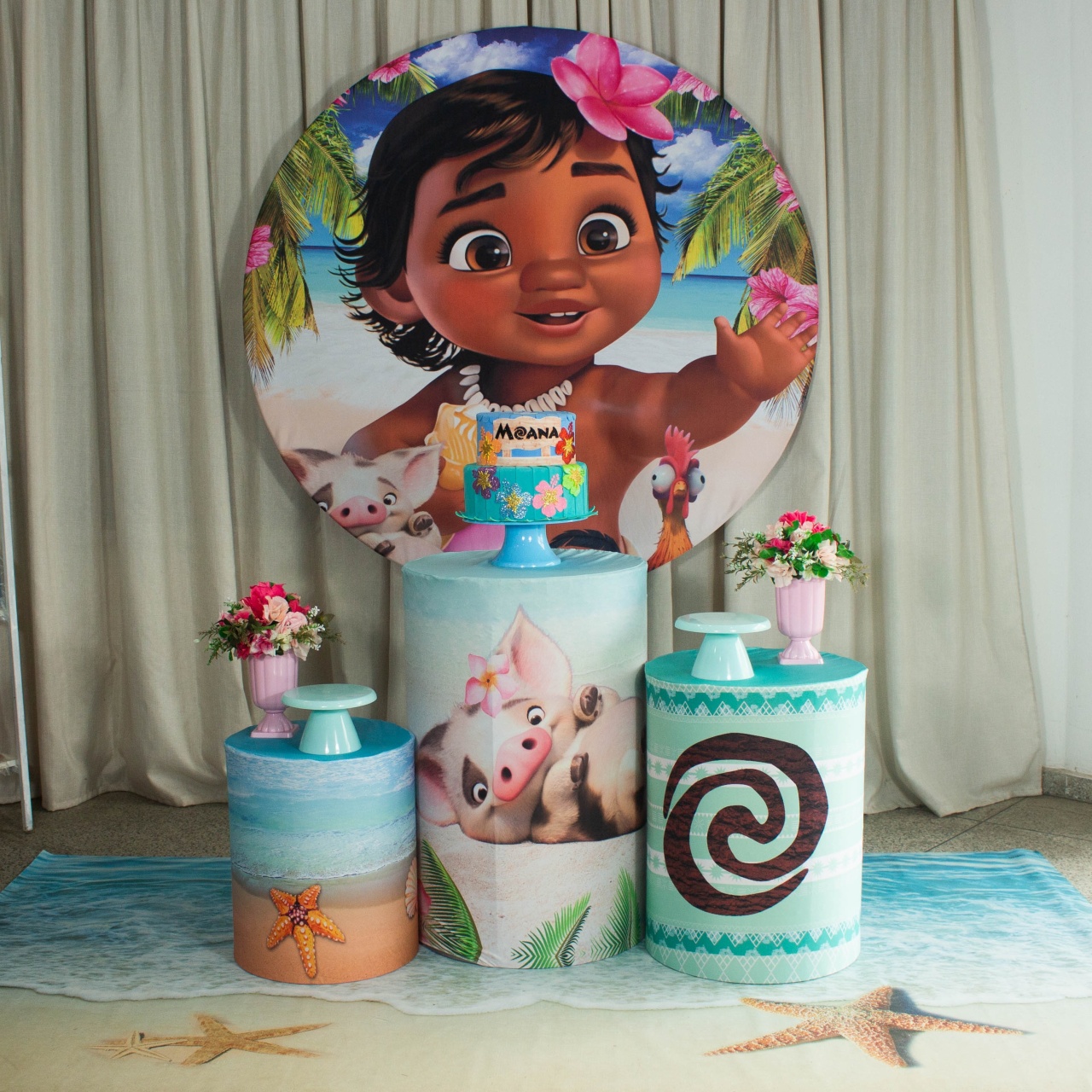 Decoração Moana Baby - Kit M. - Cultivar Sonhos