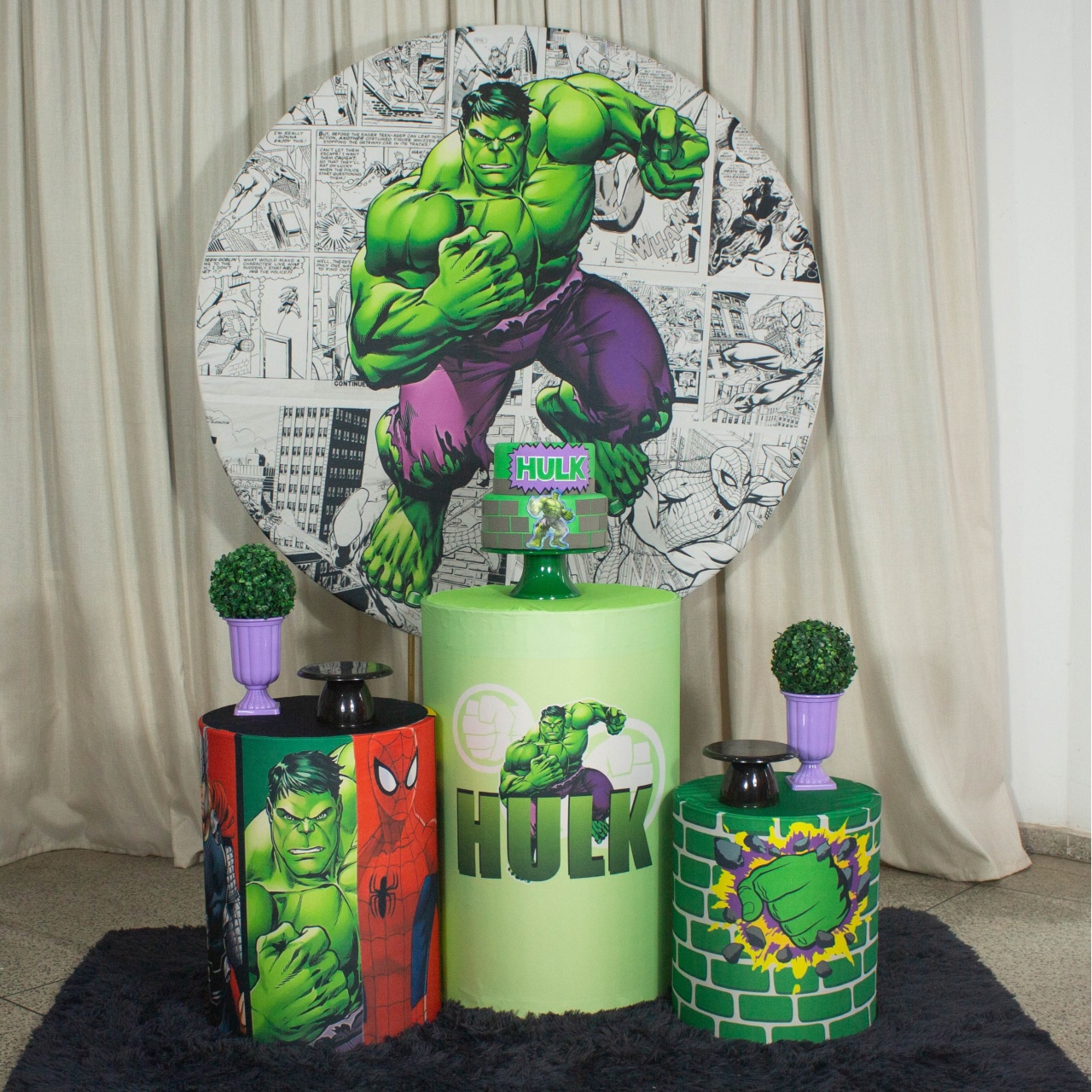 Decoração Hulk - Kit M. - Cultivar Sonhos