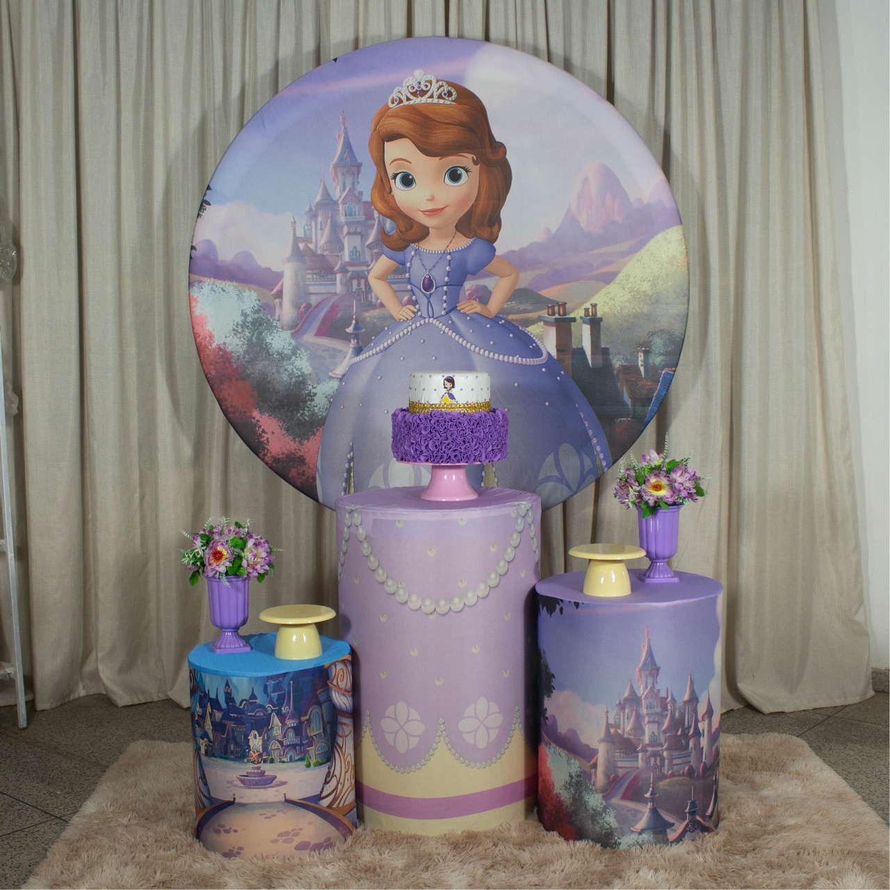 Decoração Princesinha Sofia - Kit M. - Cultivar Sonhos