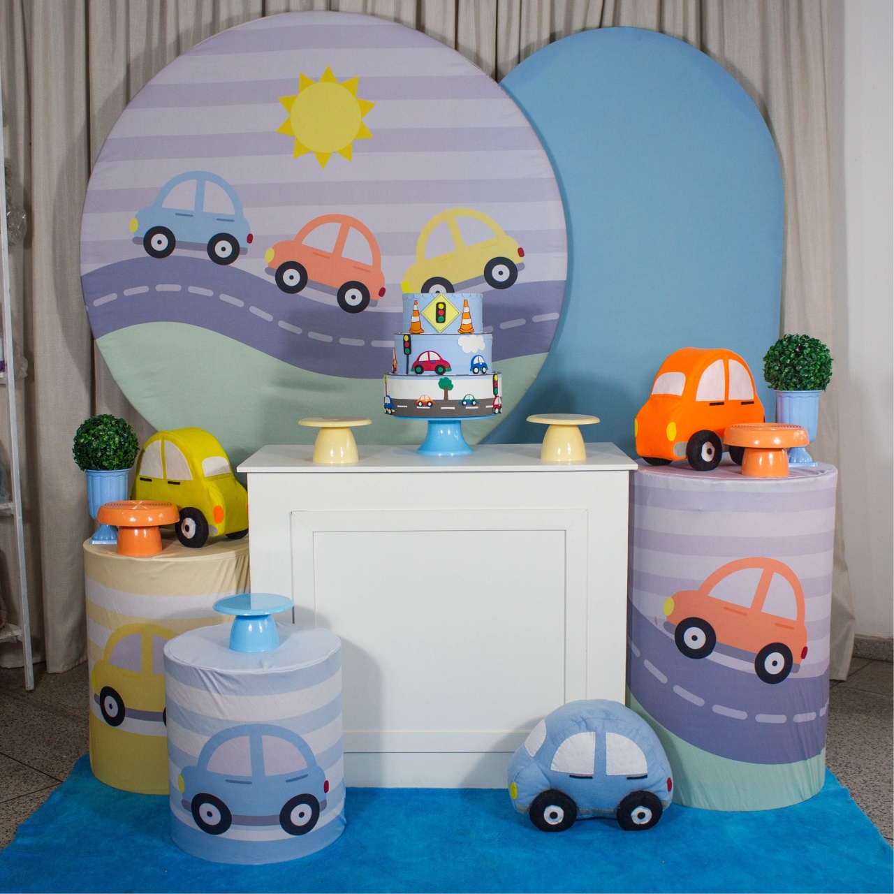 Decoração Carrinhos - Kit G. - Cultivar Sonhos