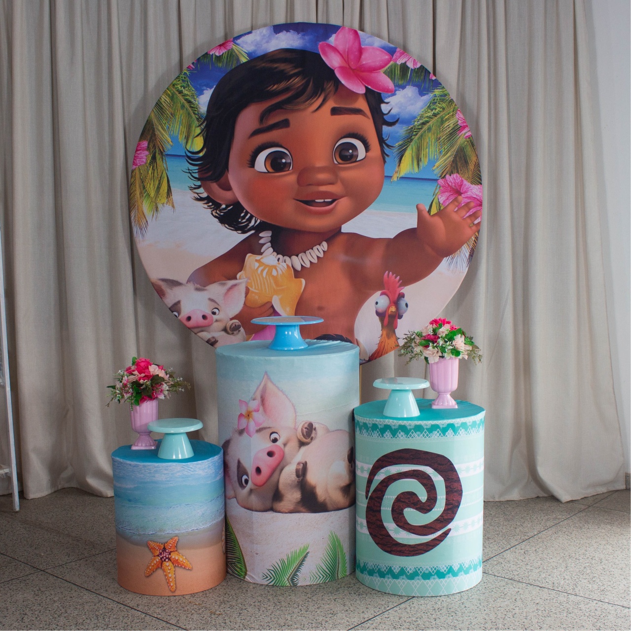 Decoração Moana Baby - Kit P. - Cultivar Sonhos