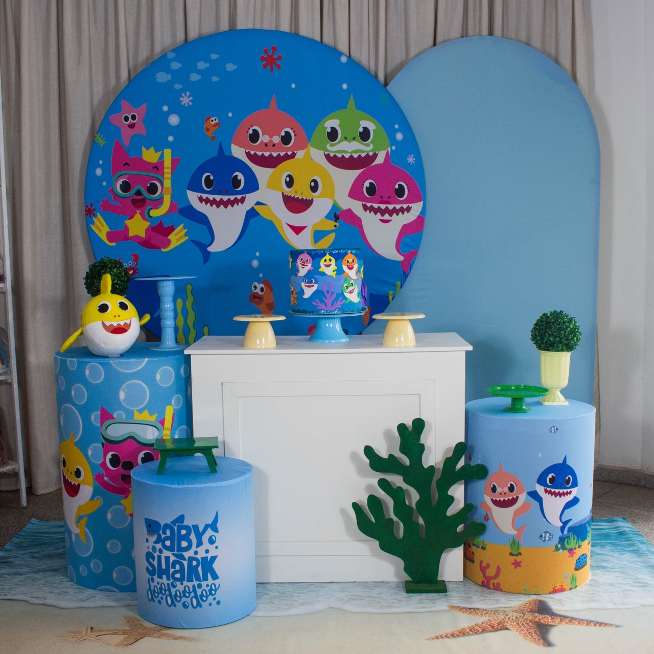 Decoração Baby Shark Menino - Kit G. - Cultivar Sonhos