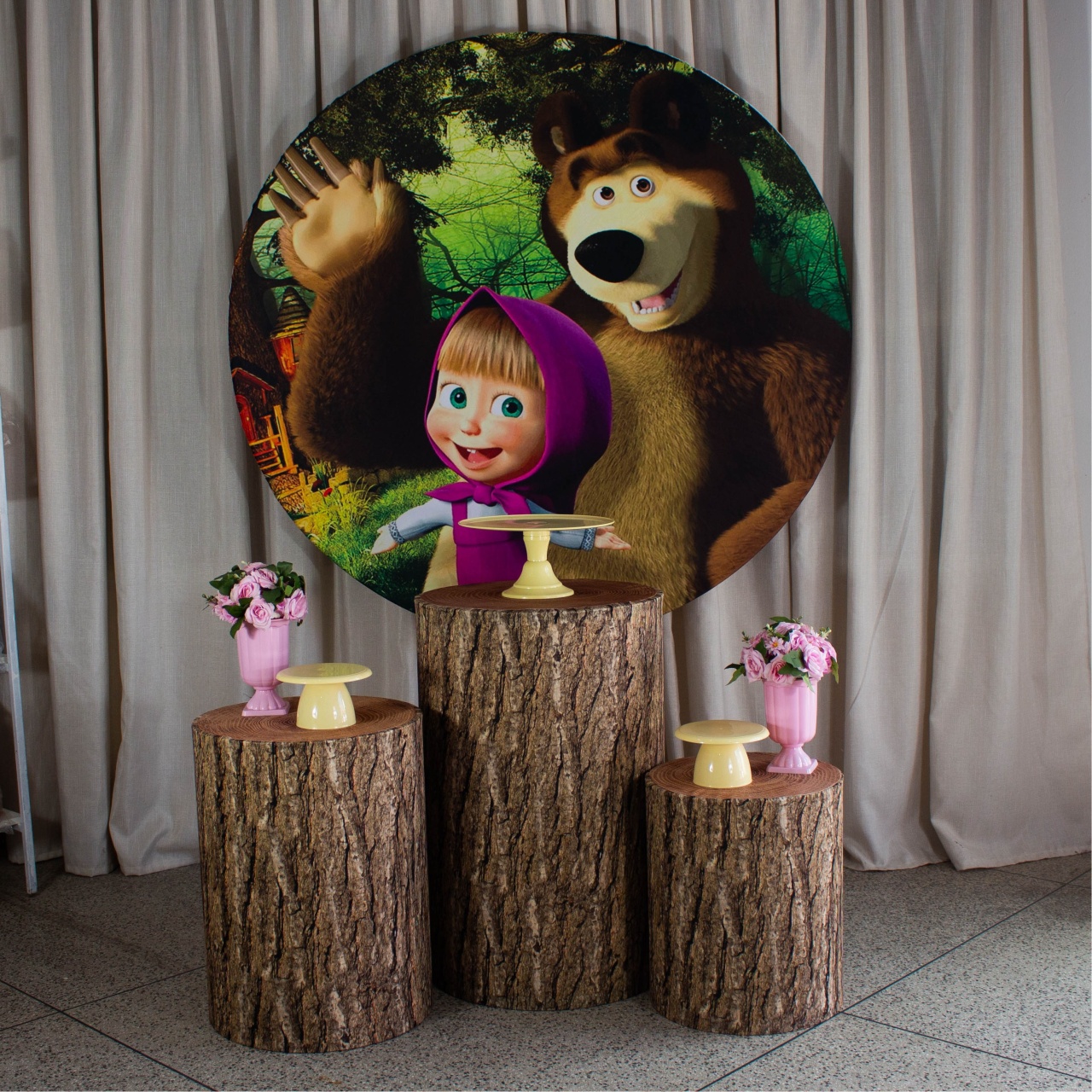 Decoração Masha E O Urso - Kit P. - Cultivar Sonhos