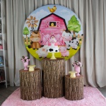 Decoração Fazendinha Rosa - Kit M. - imagem 1