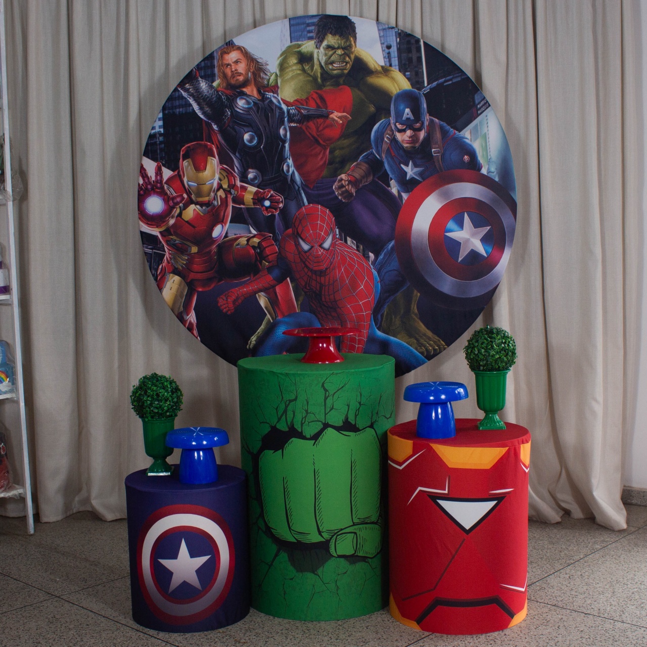 Decoração Vingadores - Kit P. - Cultivar Sonhos