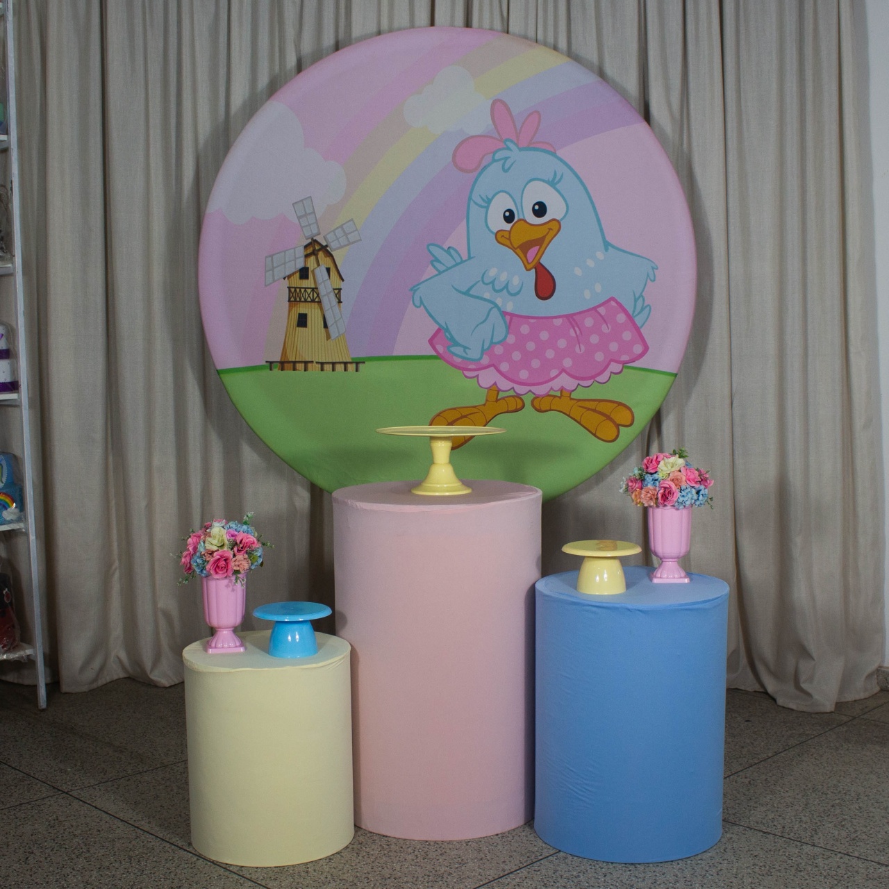 Decoração Galinha Pintadinha Rosa - Kit P. - Cultivar Sonhos