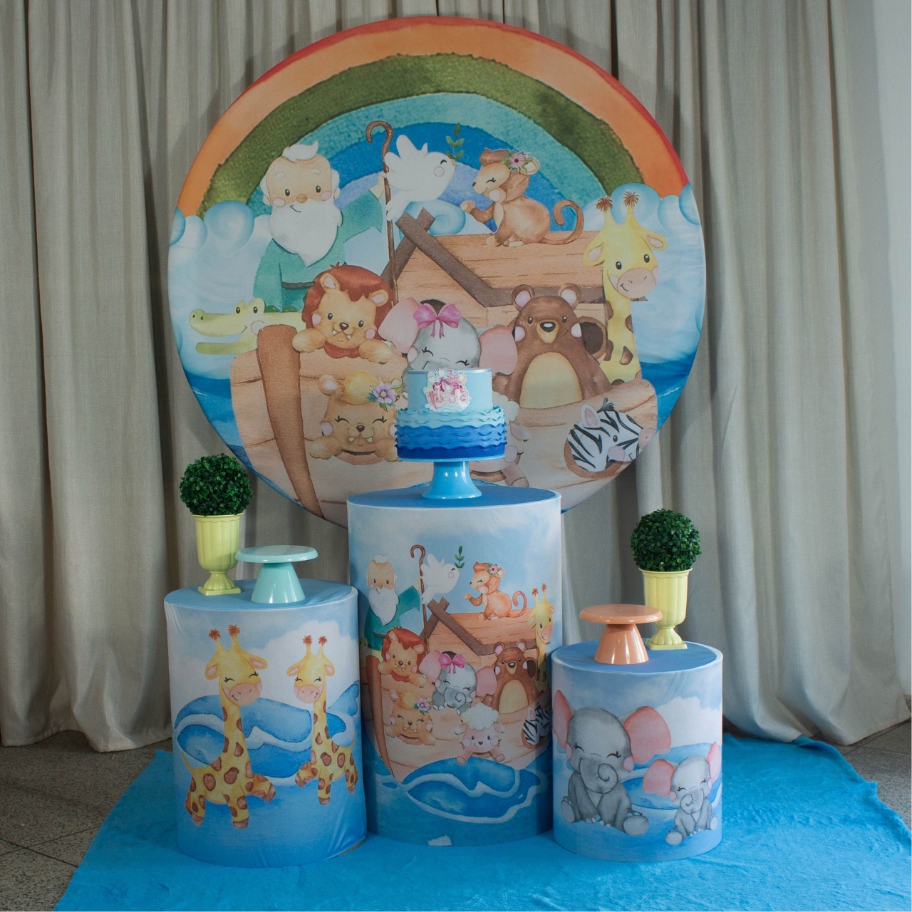 Decoração Arca de Noé Menino - Kit M. - Cultivar Sonhos