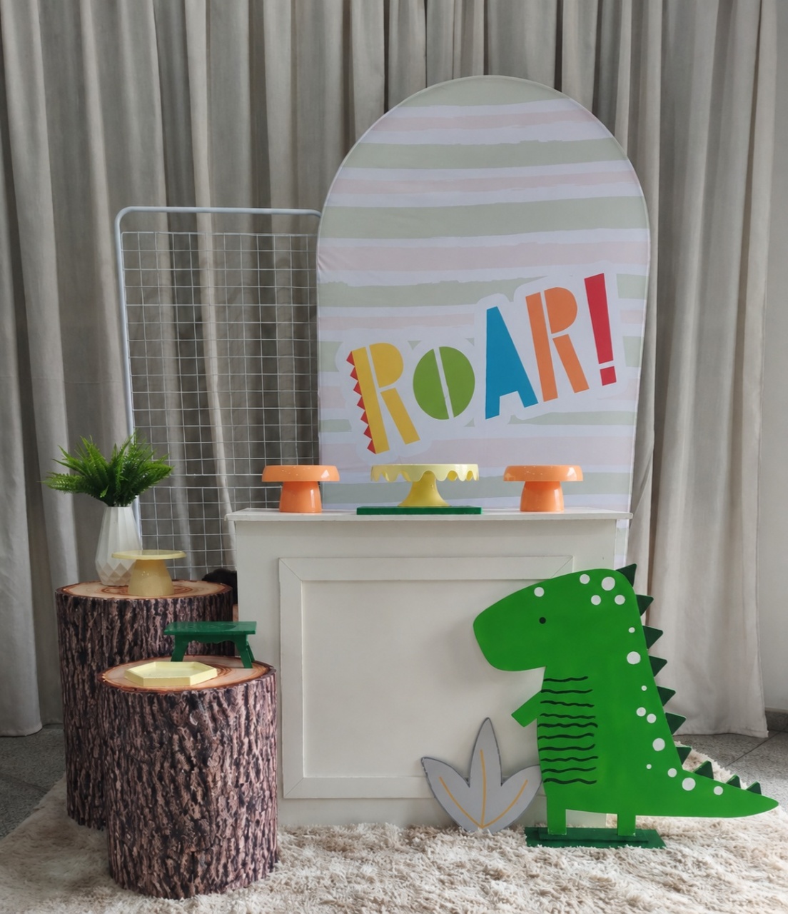 Decoração Dino Baby Roar - Kit G. - Cultivar Sonhos