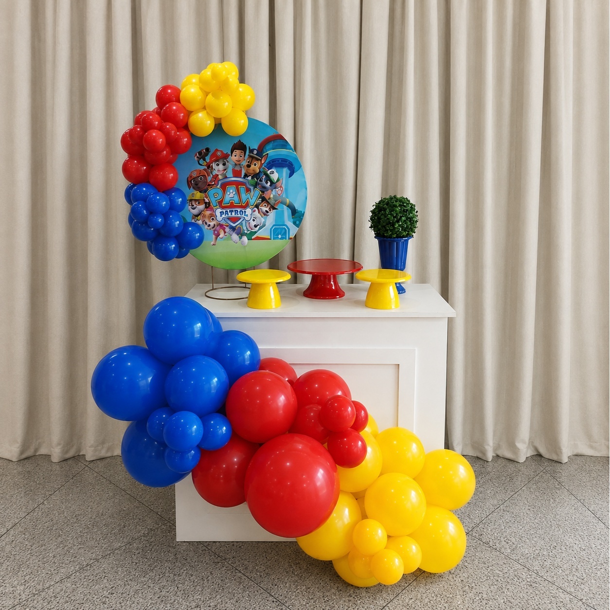 Decoração Mini - Patrulha Canina - Cultivar Sonhos