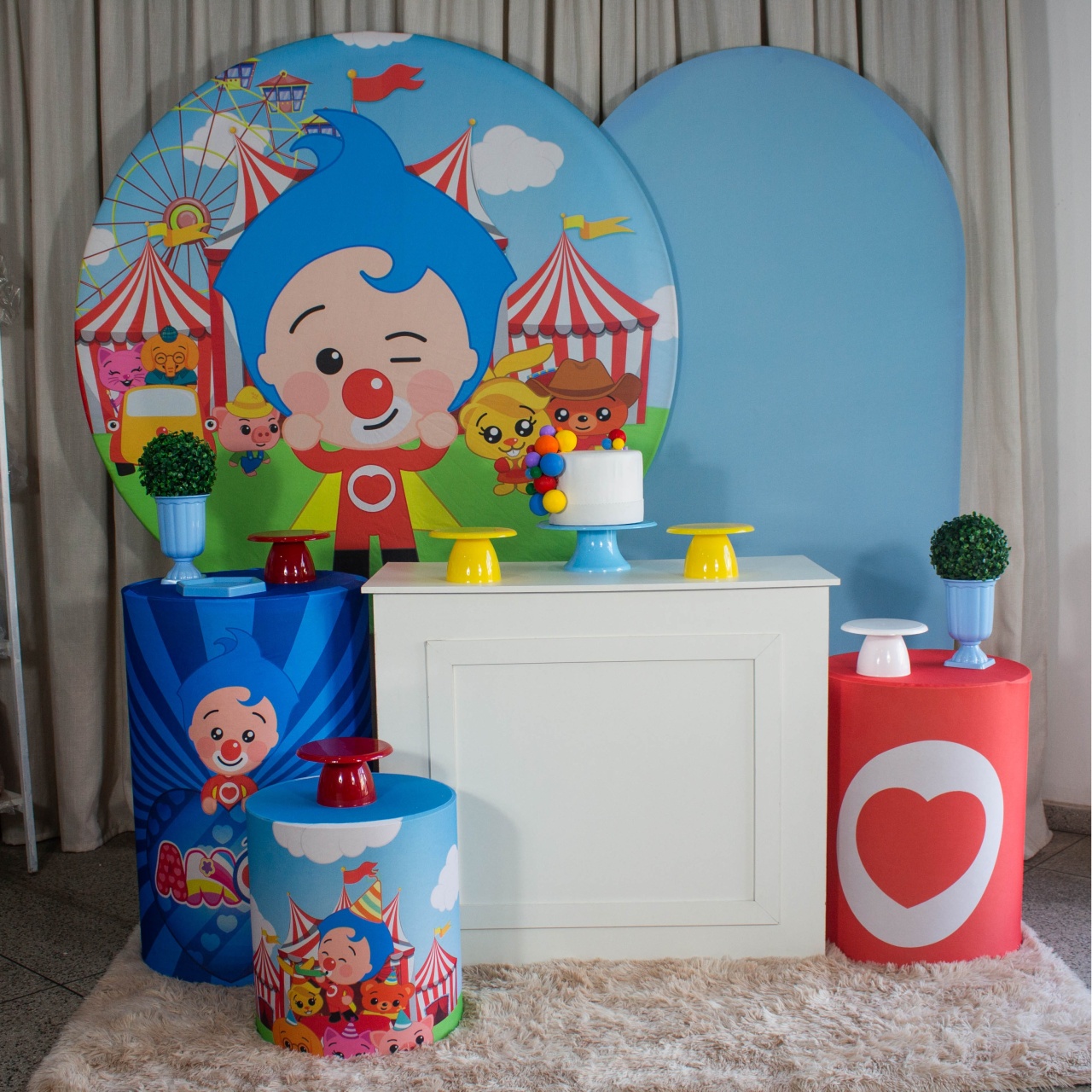 Decoração Palhaço Herói Do Coração Plim Plim - Kit G. - Cultivar Sonhos