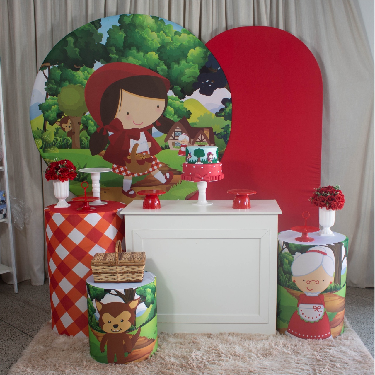 Decoração Chapeuzinho Vermelho - Kit G - Cultivar Sonhos