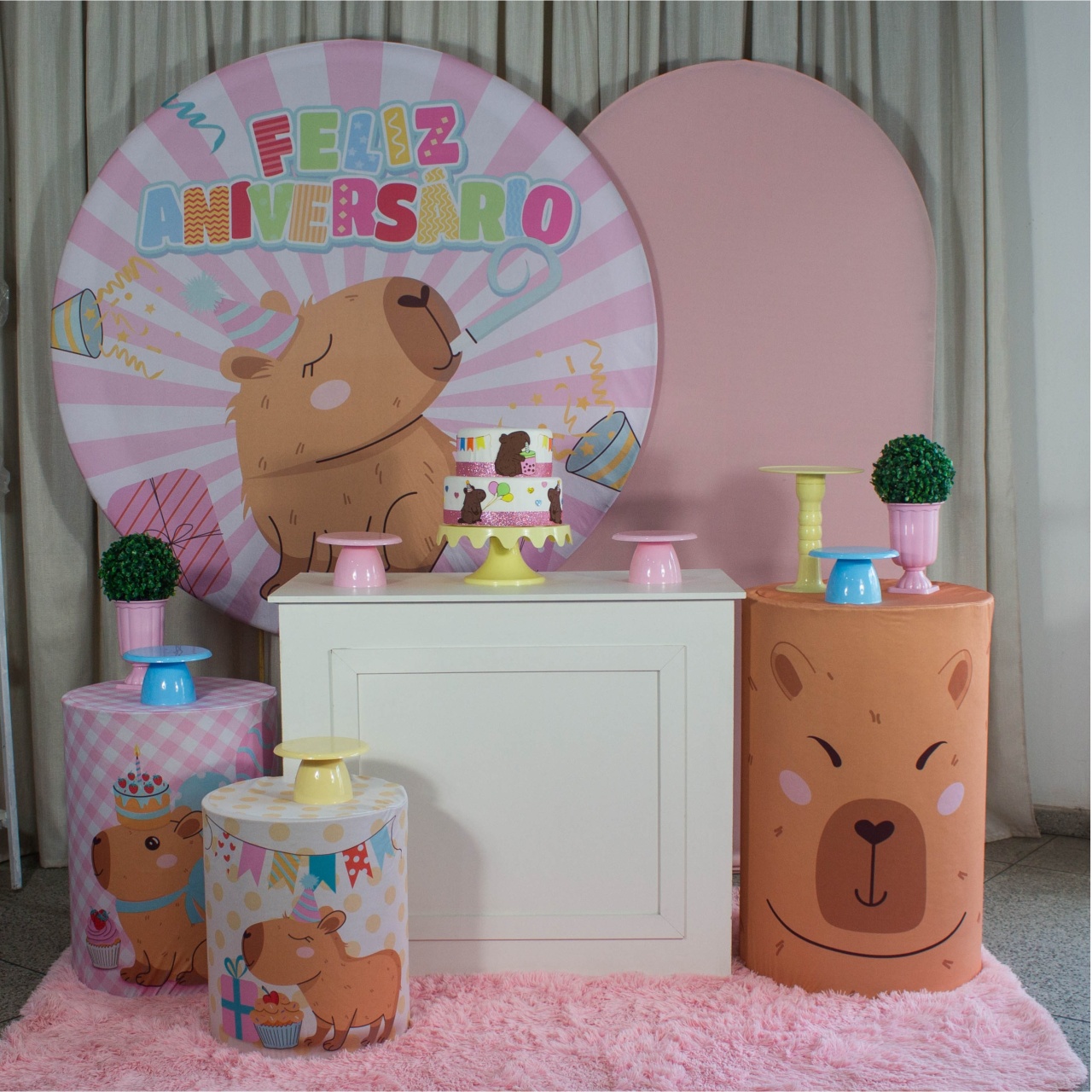 Decoração Capivara - Kit G. - Cultivar Sonhos