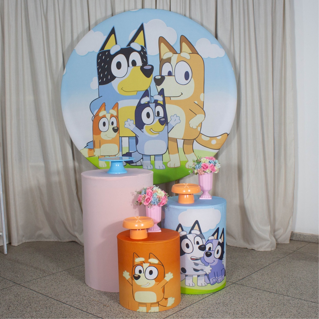 Decoração Bluey Menina - Kit P. - Cultivar Sonhos