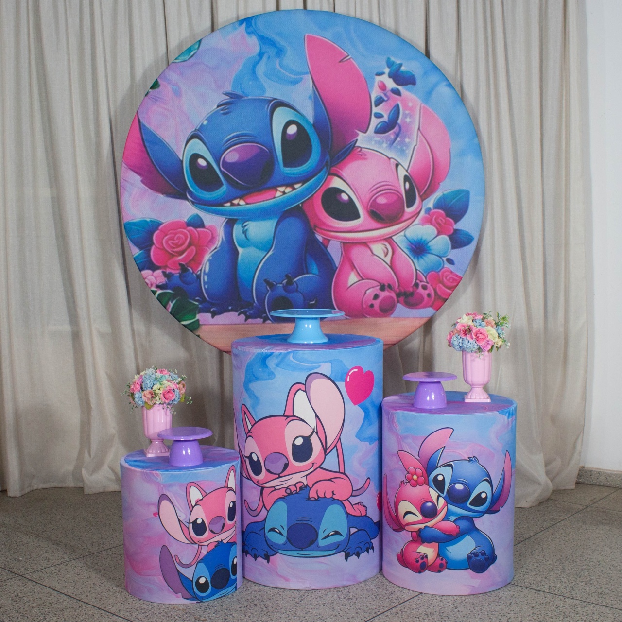 Decoração Stitch E Angel - Kit P. - Cultivar Sonhos