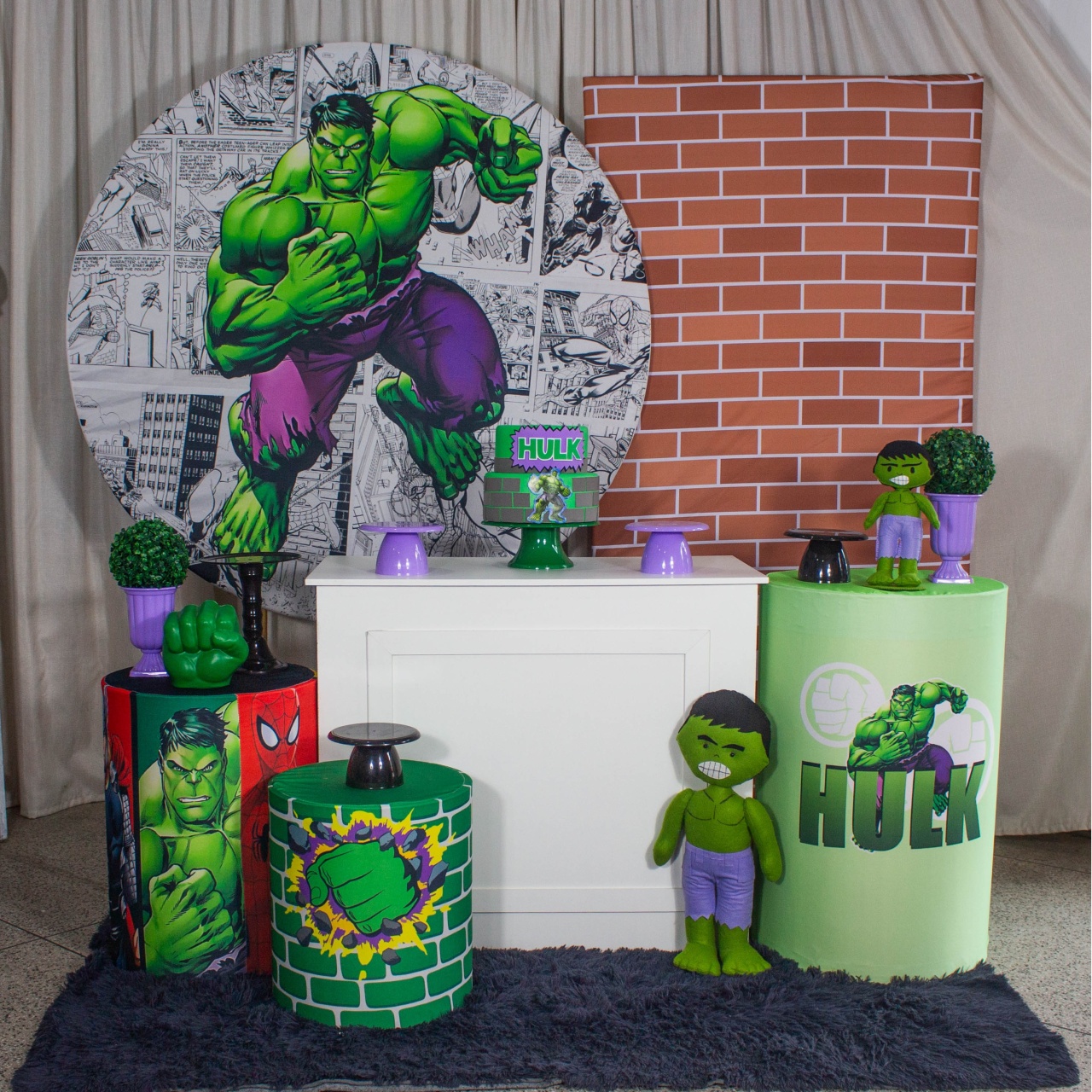 Decoração Hulk - Kit G. - Cultivar Sonhos