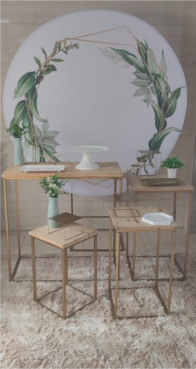 Decoração Folhas Com Mesas - Cultivar Sonhos