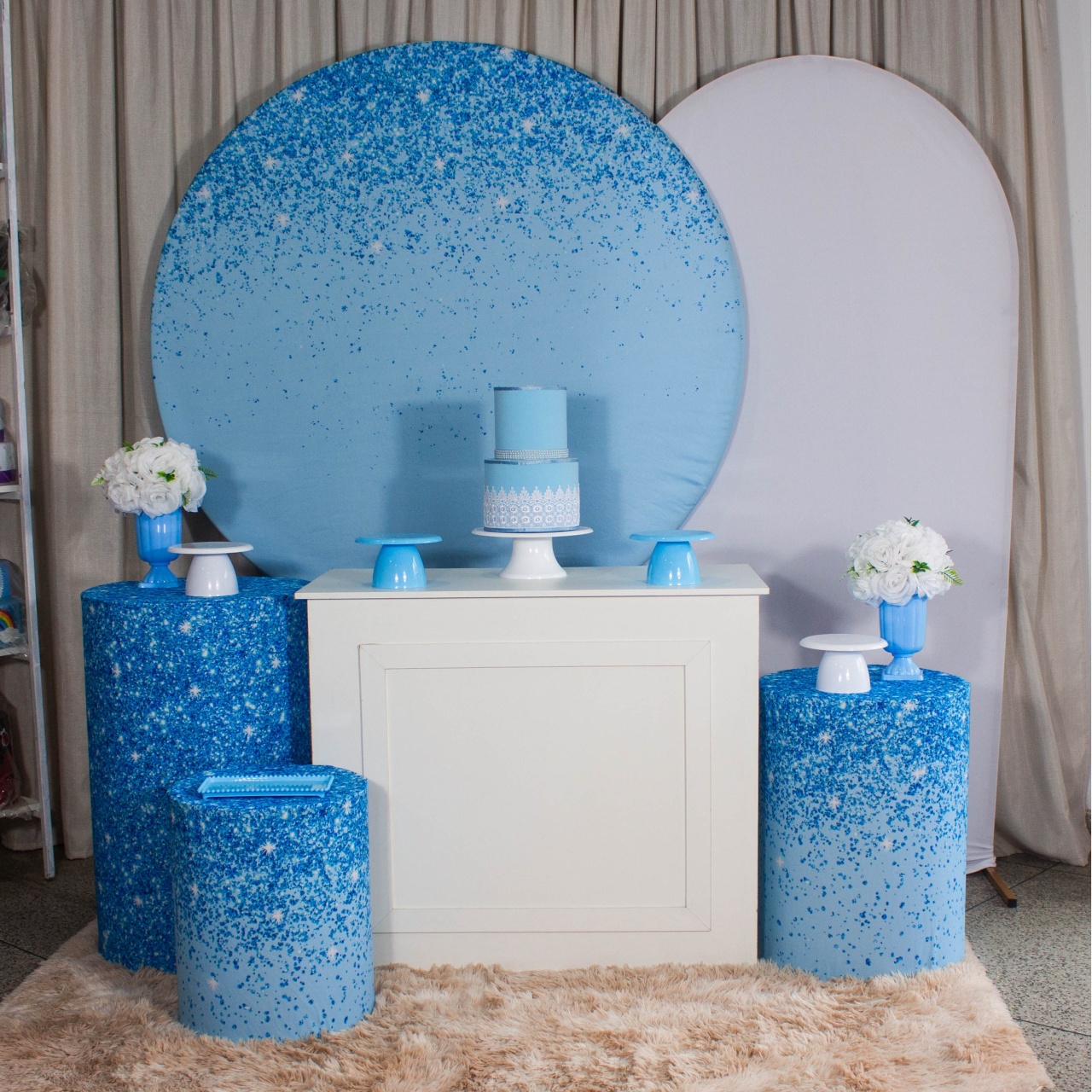 Decoração Azul Brilho - Kit G. - Cultivar Sonhos