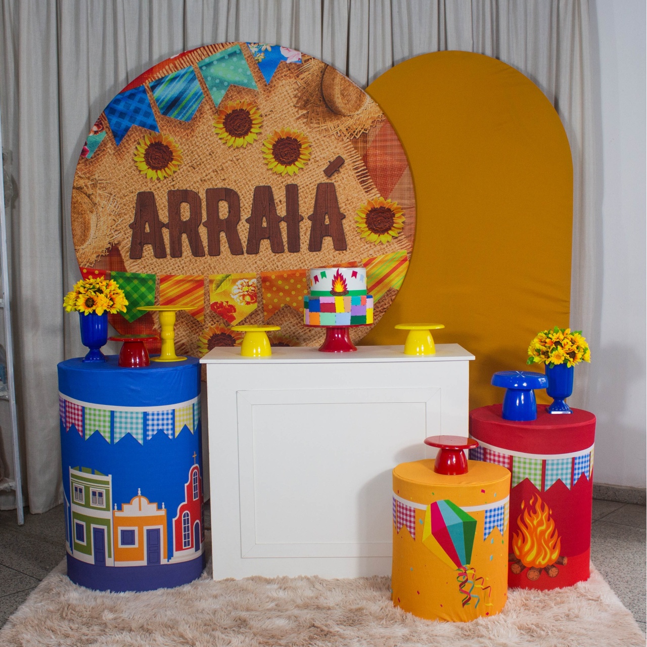 Decoração Junina Arraia Com Flores - Kit G - Cultivar Sonhos