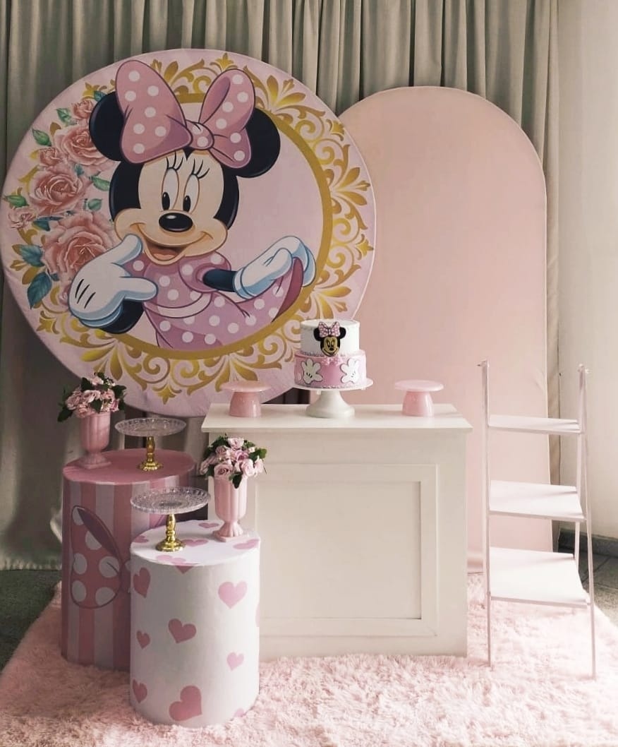 Decoração Minnie Rosa - Maior - Cultivar Sonhos