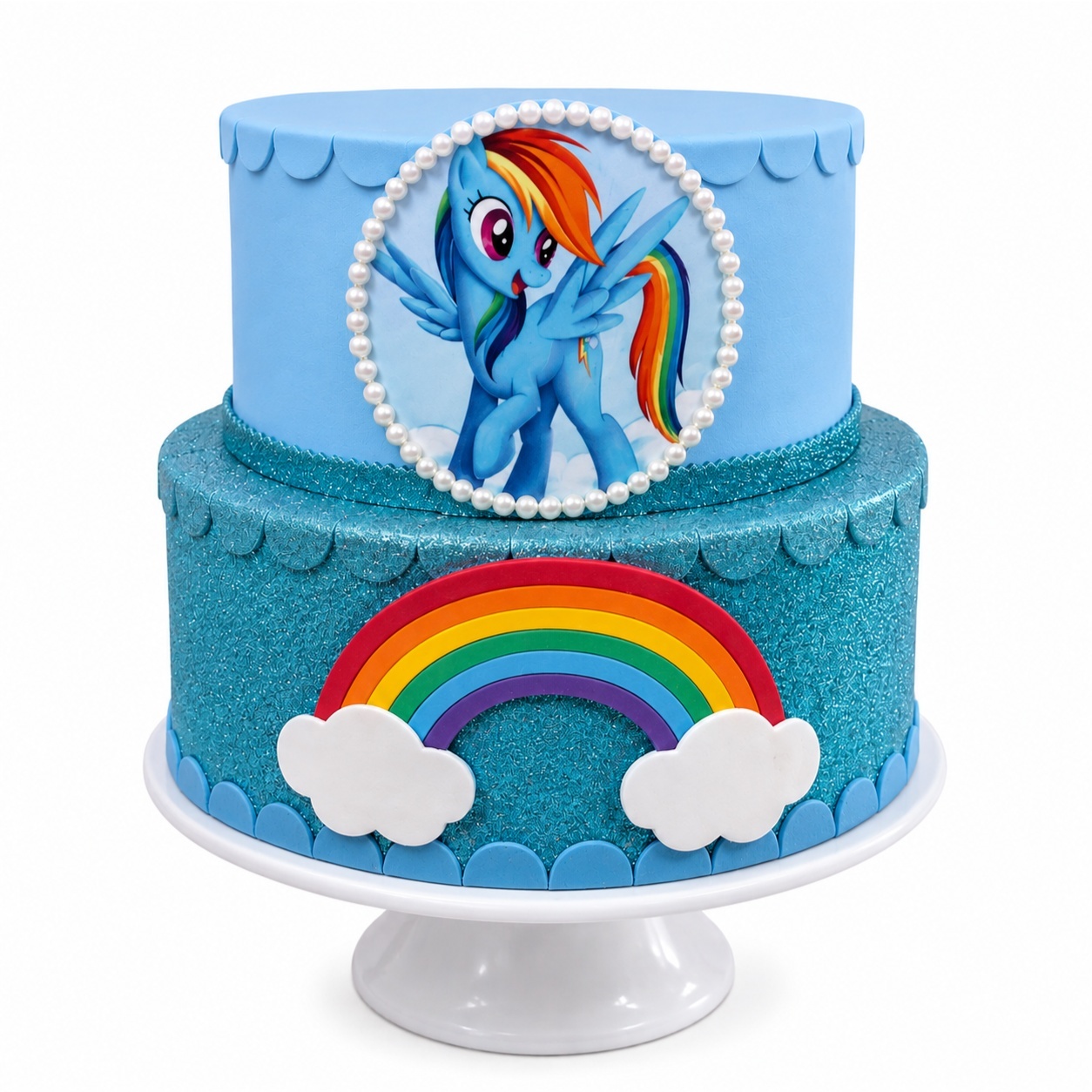 Bolo Falso - Rainbow Dash My Little Pony - Cultivar Sonhos