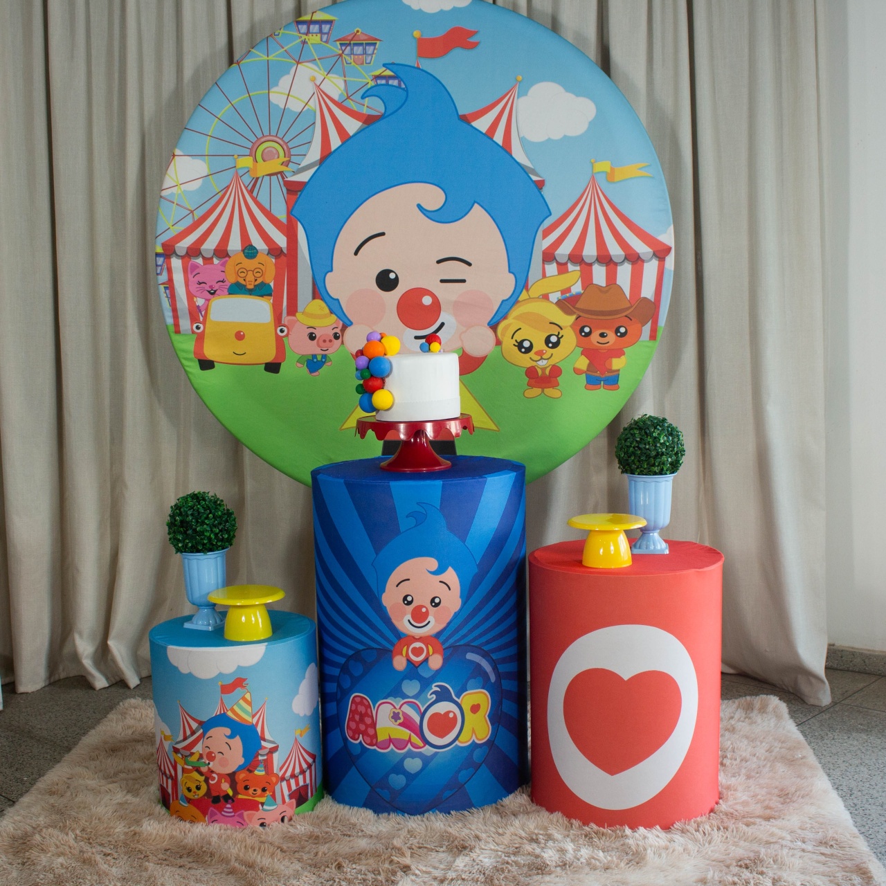 Decoração Palhaço Herói Do Coração Plim Plim - Kit M. - Cultivar Sonhos