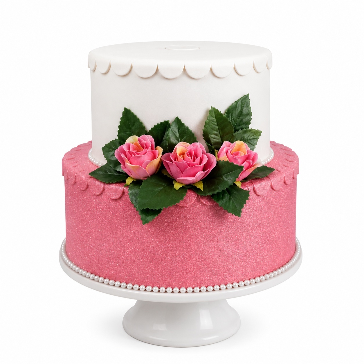 Bolo Falso - Rosas Rosa 2 - Cultivar Sonhos