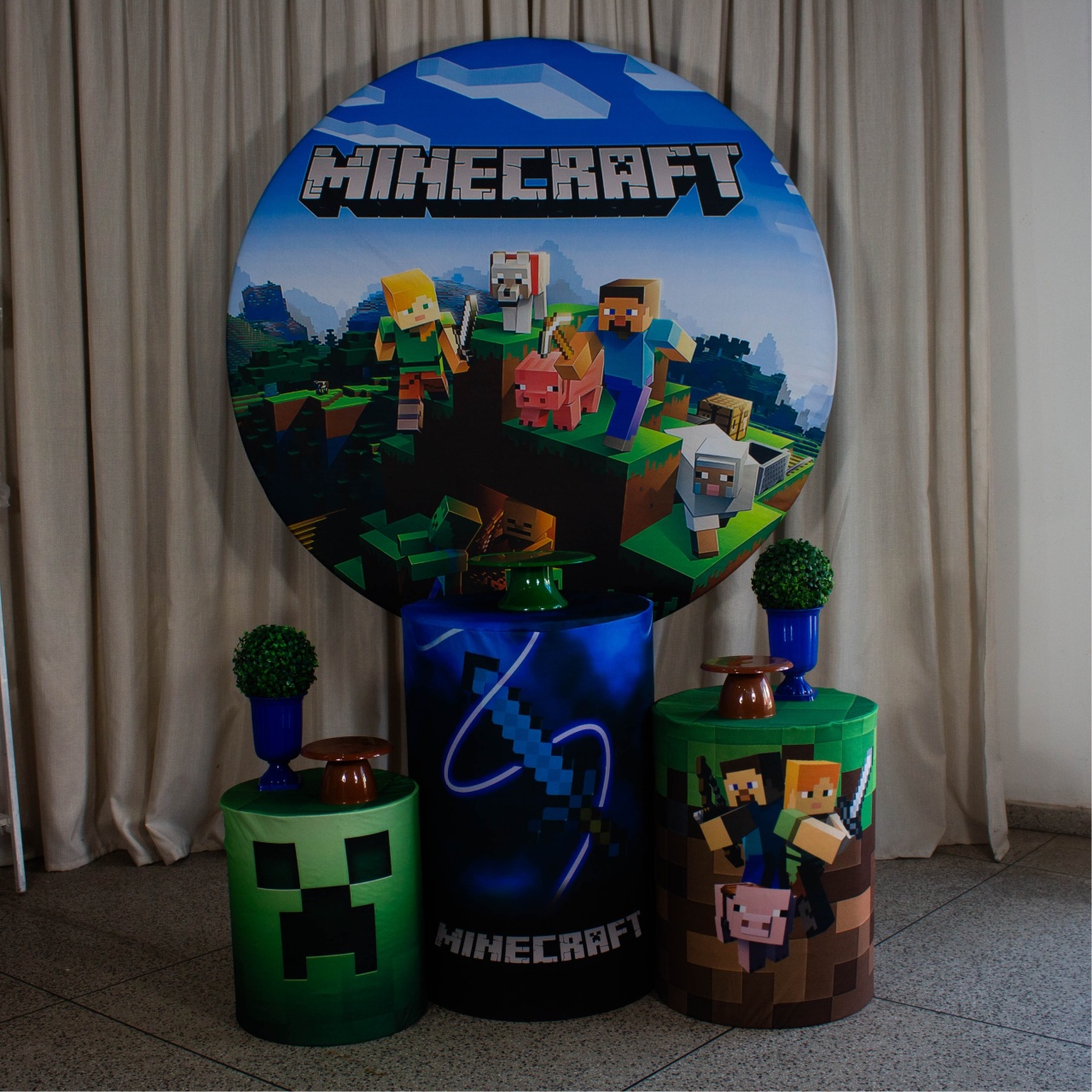 Decoração Minecraft - Kit P. - Cultivar Sonhos