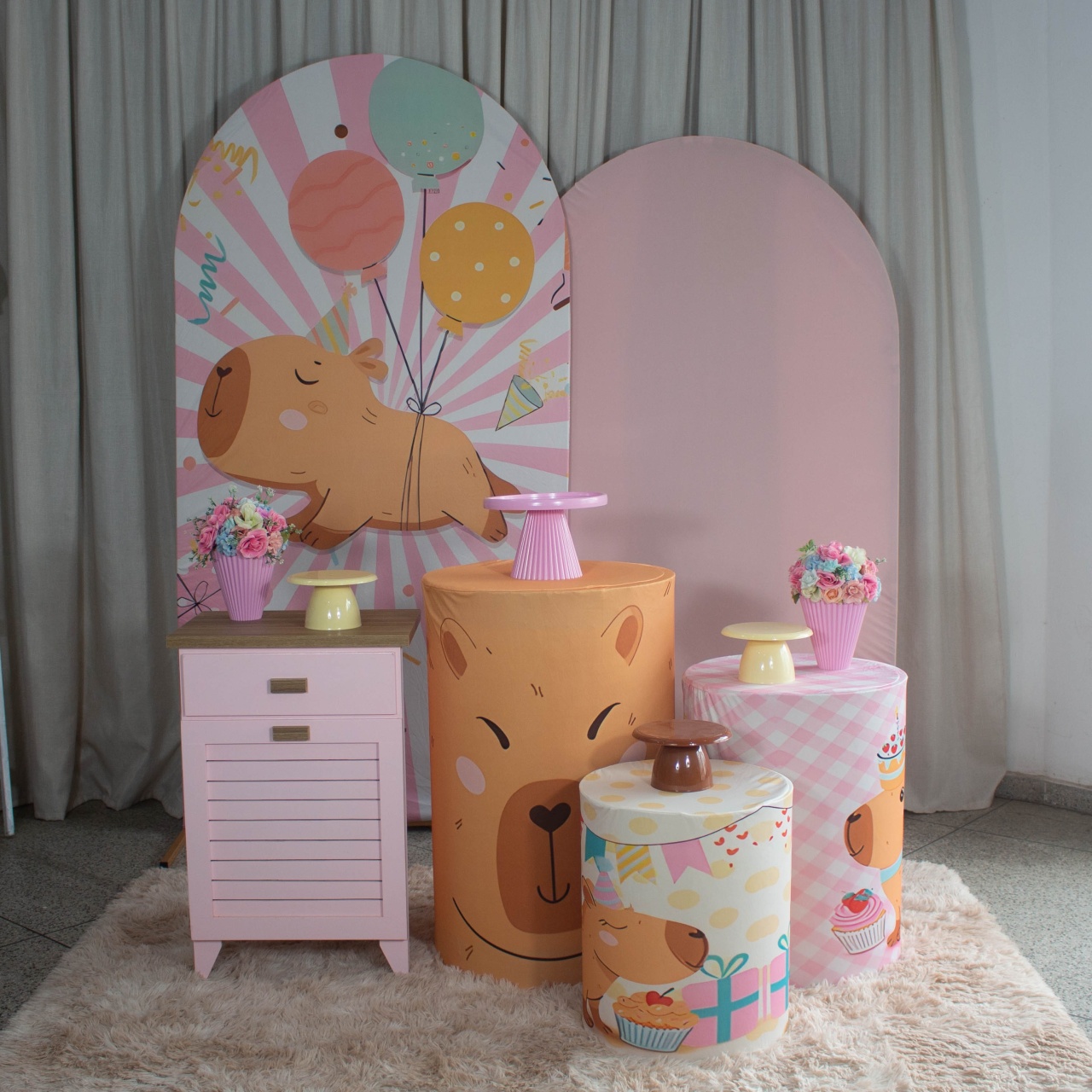 Decoração Capivara Romano - Kit G. - Cultivar Sonhos