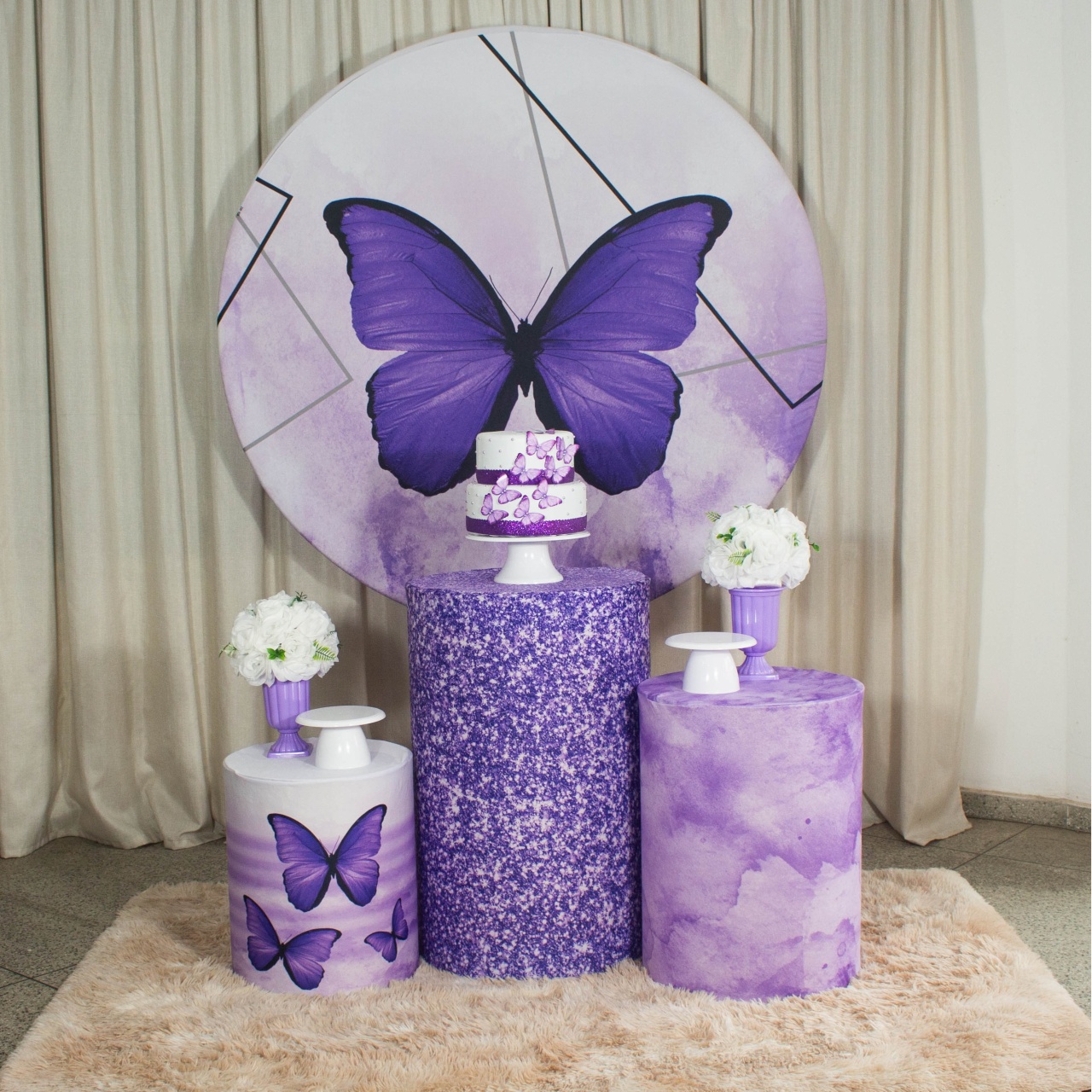 Decoração Borboleta Lilas - Kit M. - Cultivar Sonhos