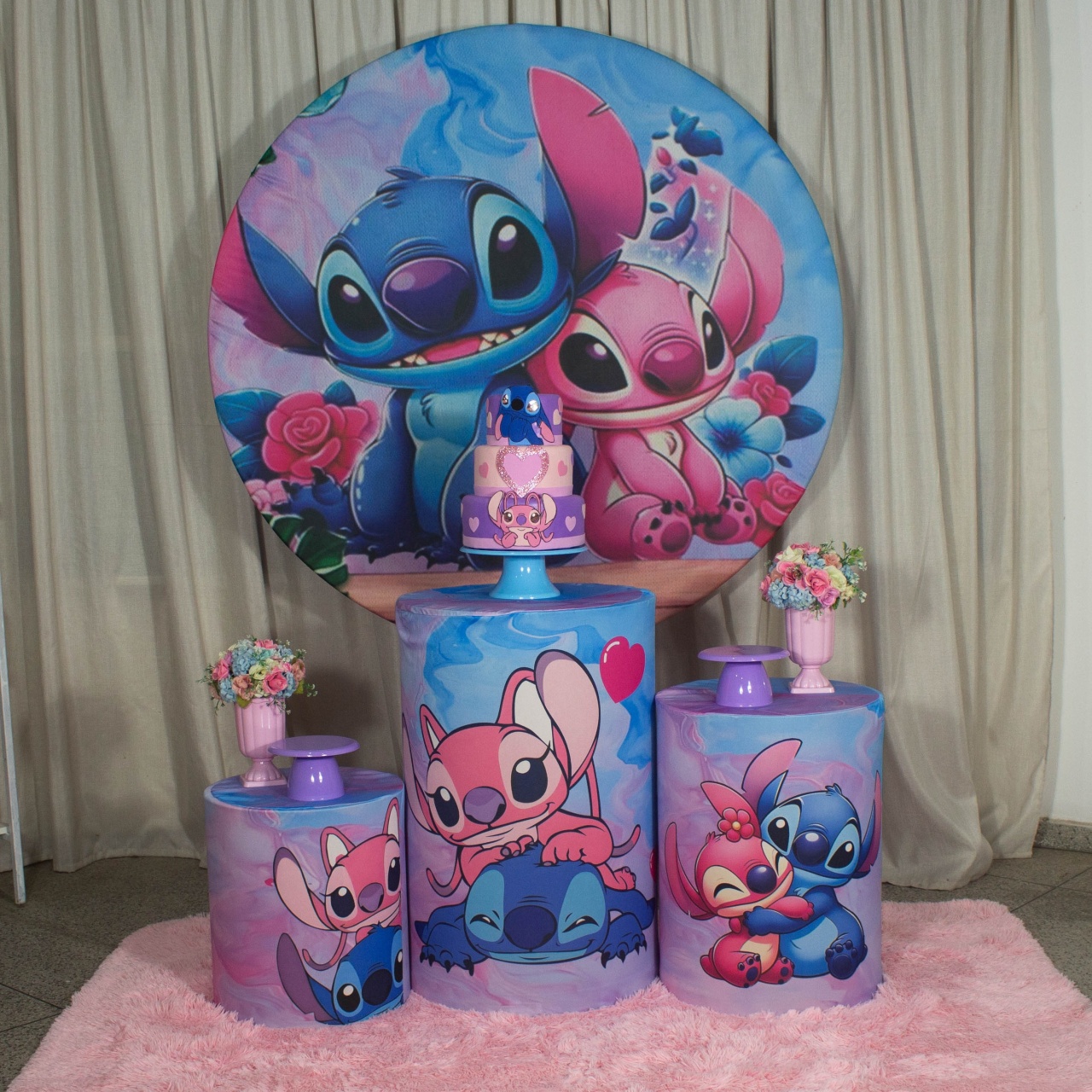 Decoração Stitch E Angel - Kit M. - Cultivar Sonhos