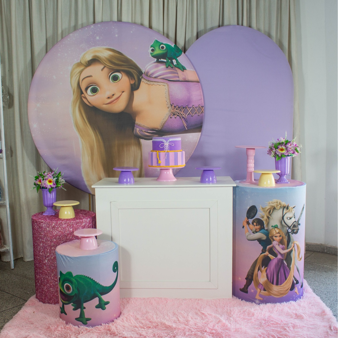 Decoração Rapunzel - Kit G. - Cultivar Sonhos